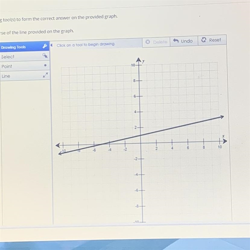 Use the drawing tool(s) to form the correct answer on the provided graph. Graph the-example-1