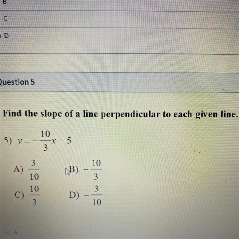 Find the slope of a line perpendicular to each given line.-example-1