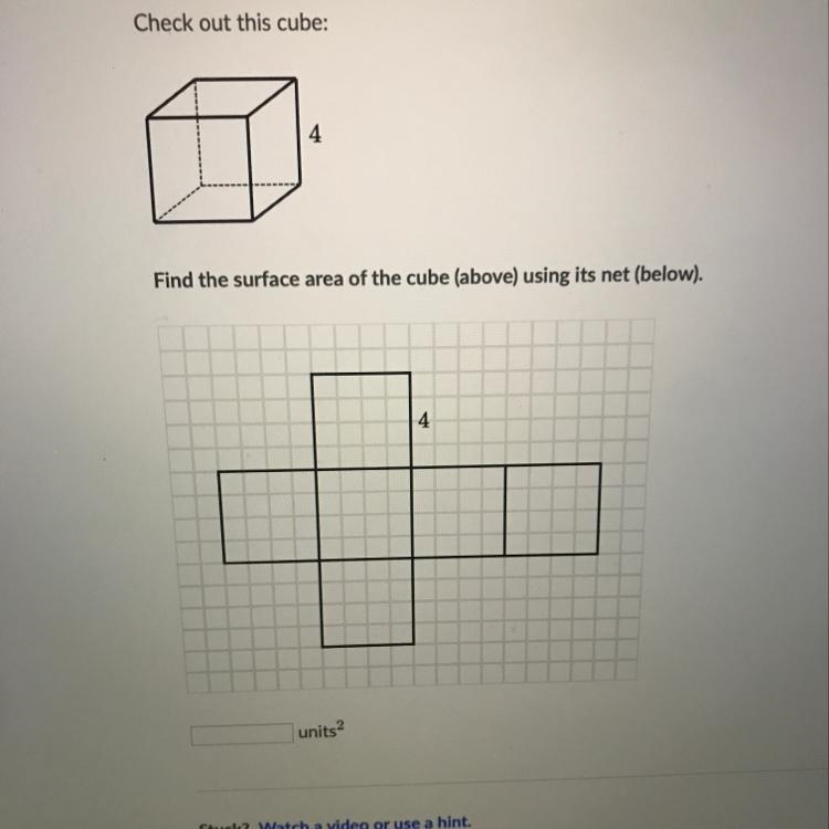 What is the surface of the cube in the picture?-example-1