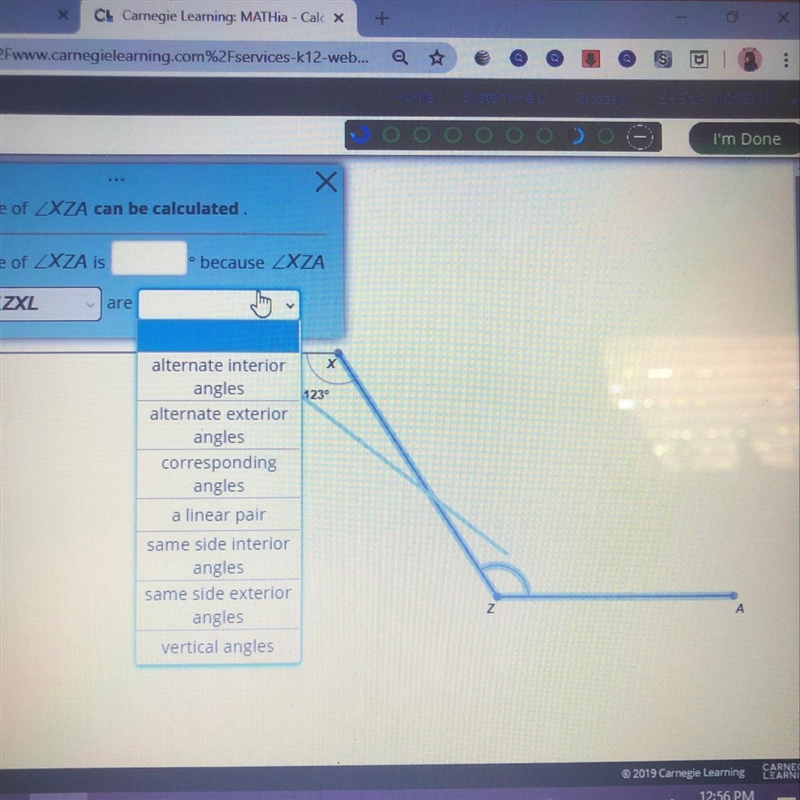 Please help me!! What’s the angle for X , Z ,A-example-1