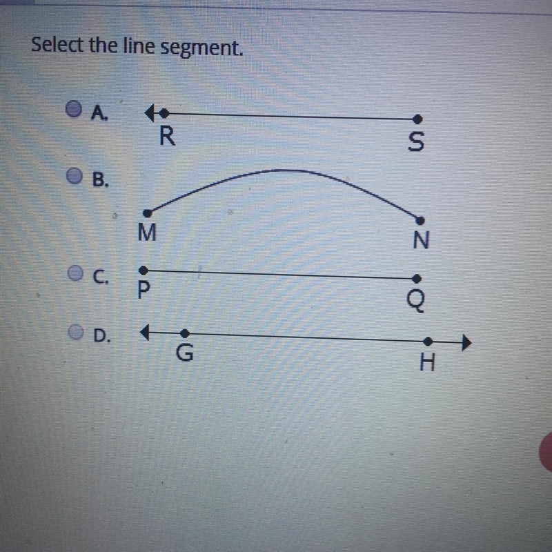 Select the line segment-example-1