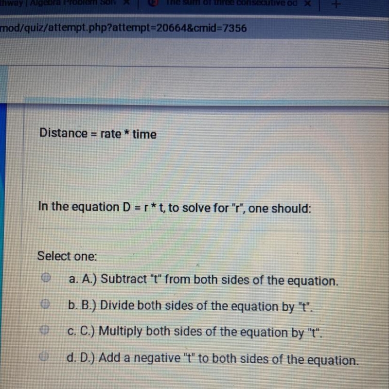 How do you solve for rate in D=r(t)-example-1