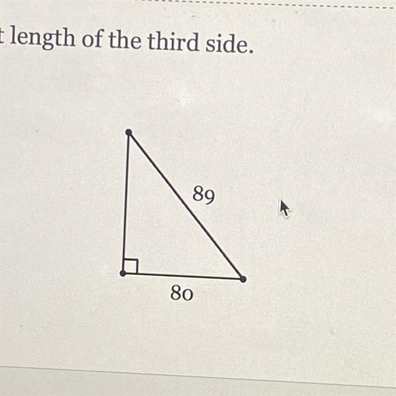 Find the exact length of the third side-example-1