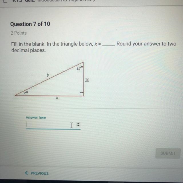 What is the value of x-example-1