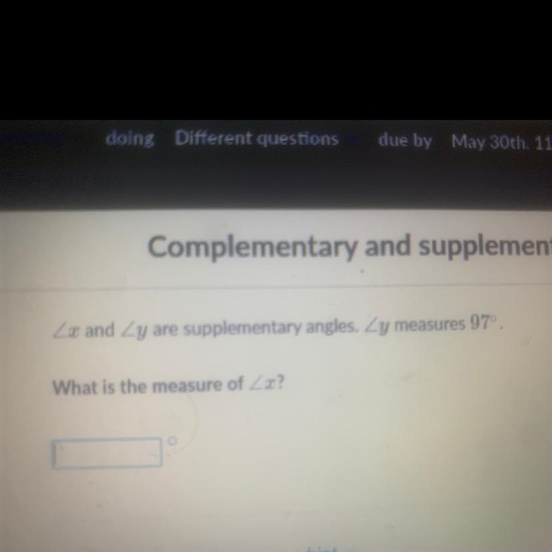 What is the measure of angle x-example-1