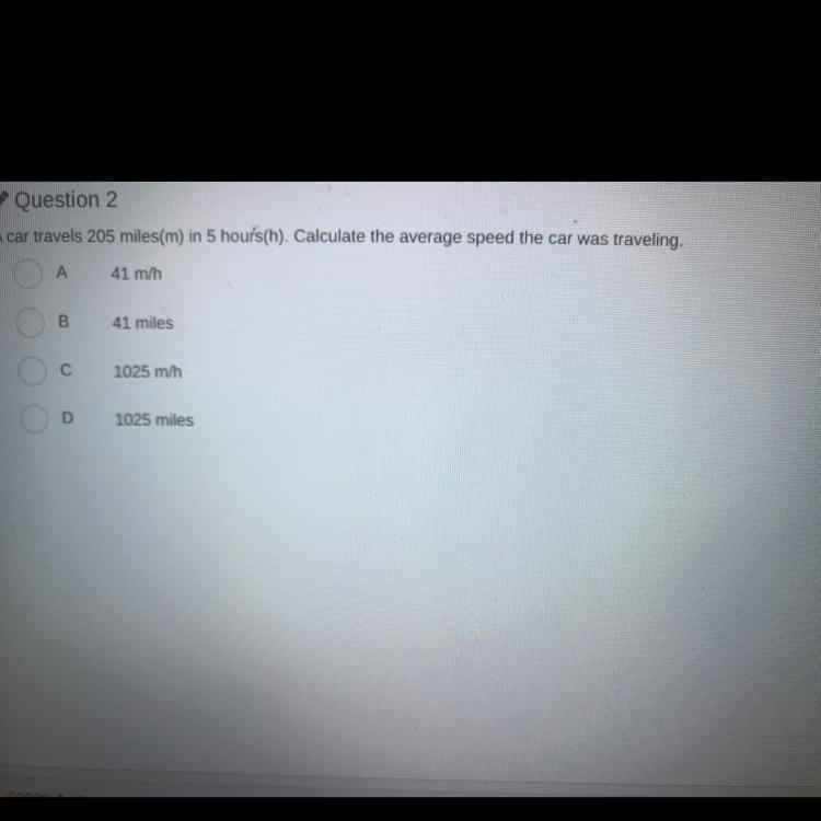 Don’t get mad just don’t feel like doing this.A car travels 205 miles in 5 hours.calculate-example-1