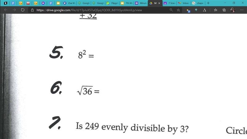 \sqrt(36)= Number 6 please -w- i litterally forgot how to do this cuz im D U M B tehe-example-1