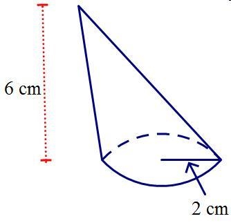 Find the volume of the oblique cone. Round your answer to the nearest hundredth. ON-example-1