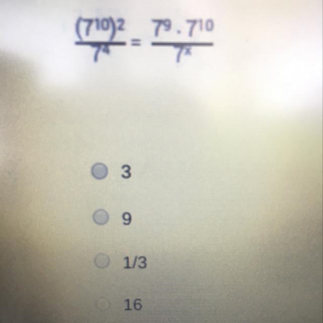 Find the value of x needed to make the equation true.-example-1