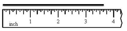 Find the length of the segment. Write the mixed number in its simplest form. 3 1/2 in-example-1