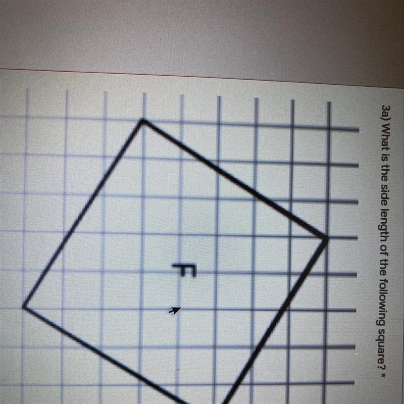 3a) What is the side length of the following square?*-example-1