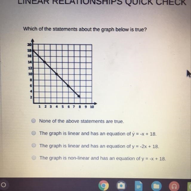 Which of the statements the graph below is true?-example-1