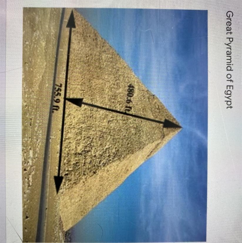 Take a look at the square pyramid illustrated below. it is a picture of one of the-example-1