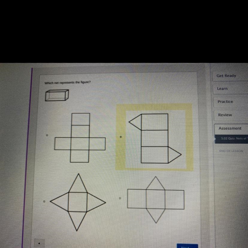 Which net represents the figure ? .-example-1