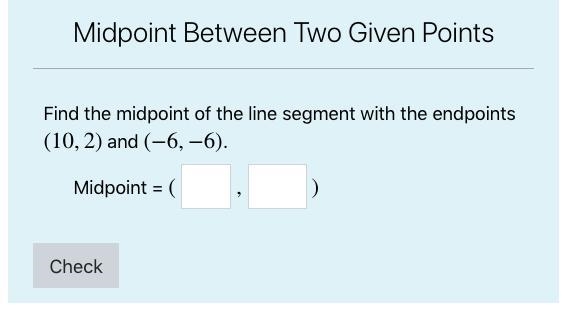 Find the midpoint of the line segment.-example-1