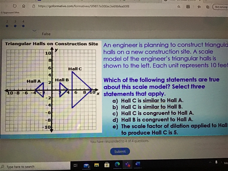 An engineer is planning to construct triangular halls on a new construction site. A-example-1