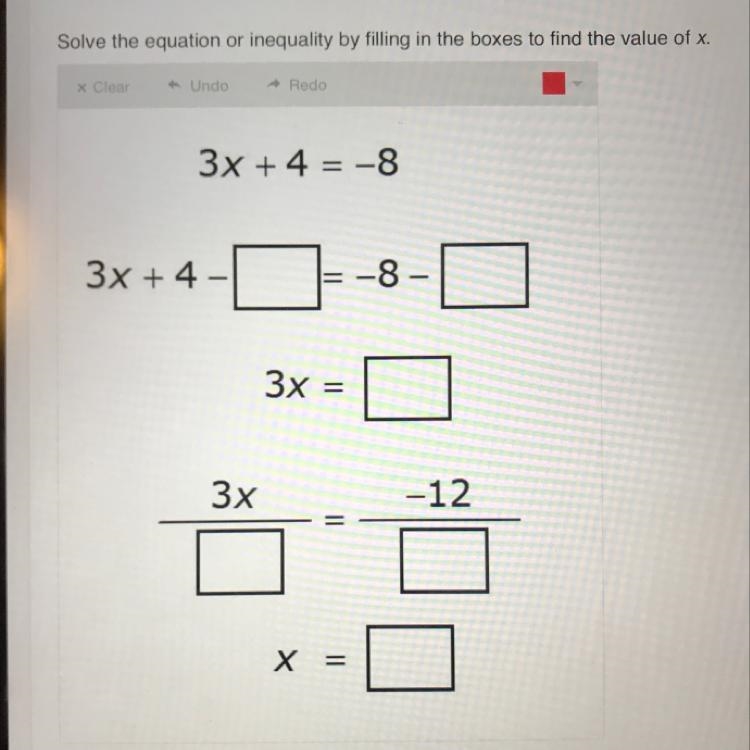 This is Two-Step equations & inequalities. If you could please help thank you-example-1