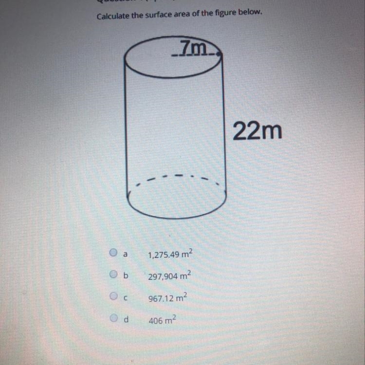 Calculate the surface area of the figure below.-example-1