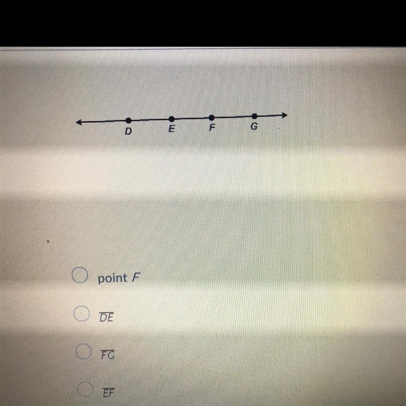 Which is the intersection of DF and EG?-example-1