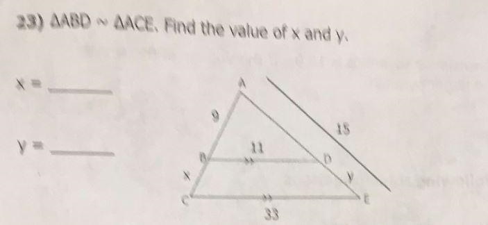 Find the value of x and y-example-1