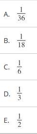 Theresa rolled a number cube, number 1 through 6, two times What is the probability-example-1