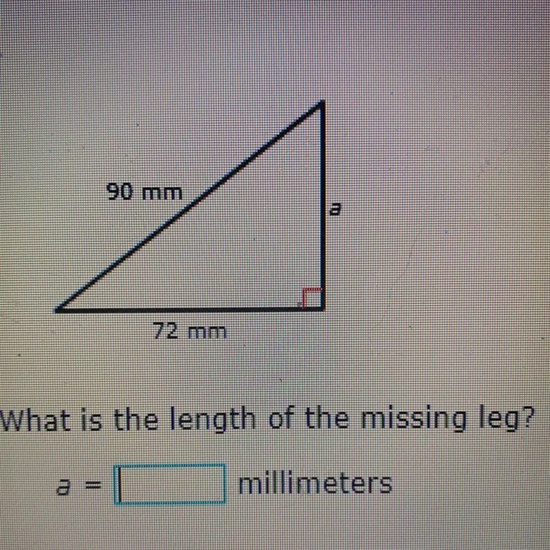 What’s the missing leg length-example-1