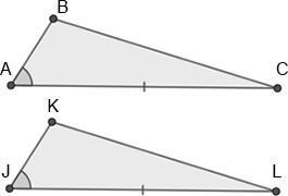 Which missing piece of information would allow the triangles in the figure to be proven-example-1