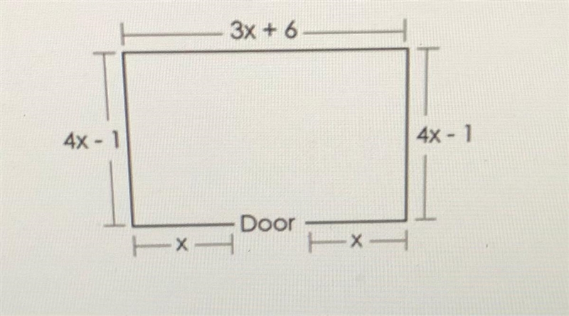 What is an expression that represents the area of the rectangular room? How can the-example-1