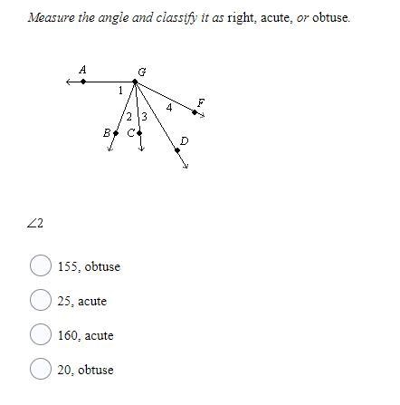 Help!!!! Measure the angle and classify it as right, acute, or obtuse. <2-example-1