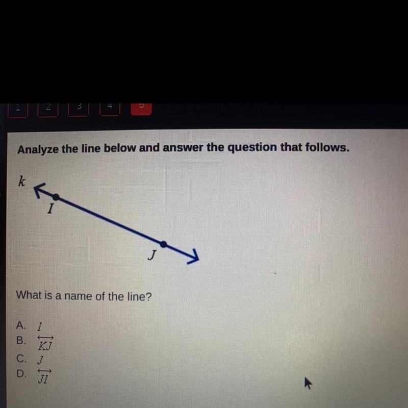 Analyze the line below and answer the question that follows. What is a name of the-example-1