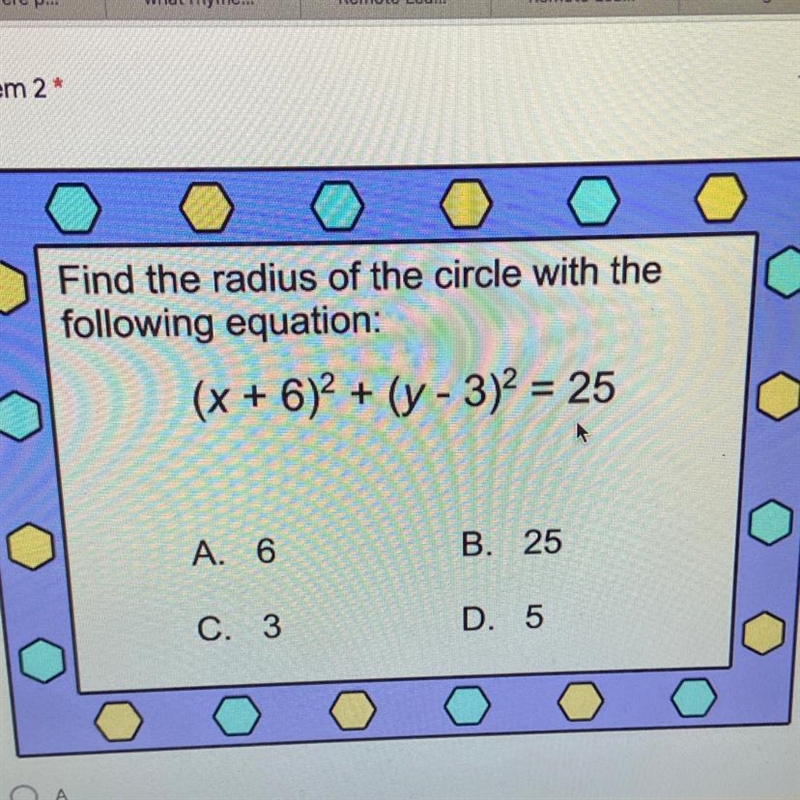 Find the radius of the circle with the following equation-example-1