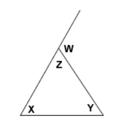 If m∠X = 55° and m∠Y = 75°, then m∠W =-example-1