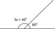 The angles below are supplementary. What is the value of x? 16.6 20 26.7 40-example-1