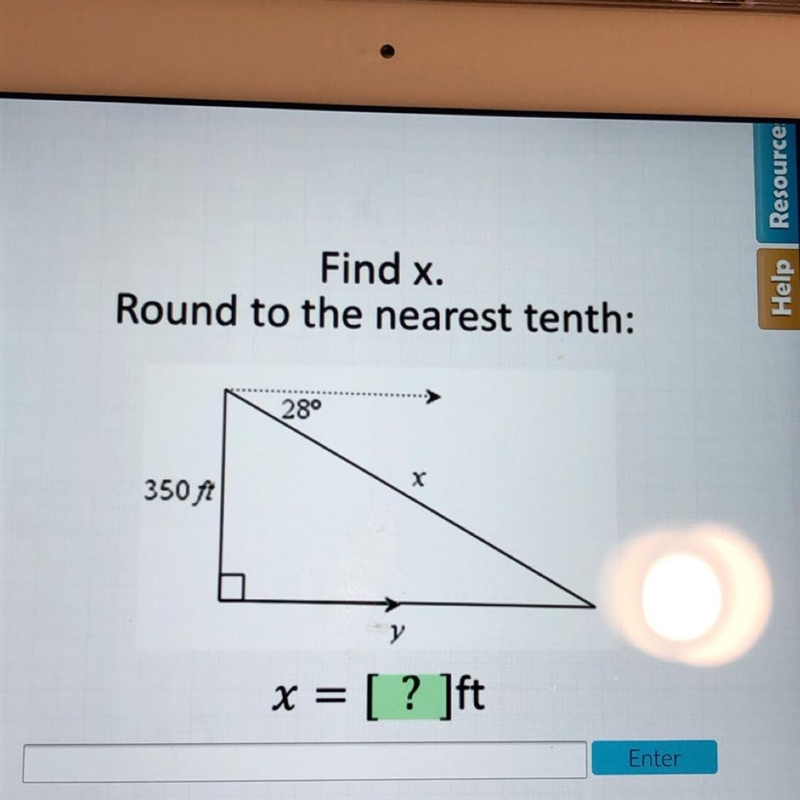 Help trigonometry (angles of evaluation and depression)-example-1