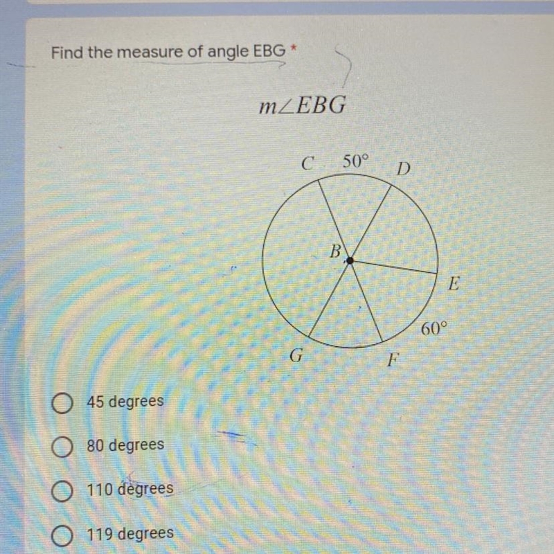 Find the Measure of angle EBG-example-1