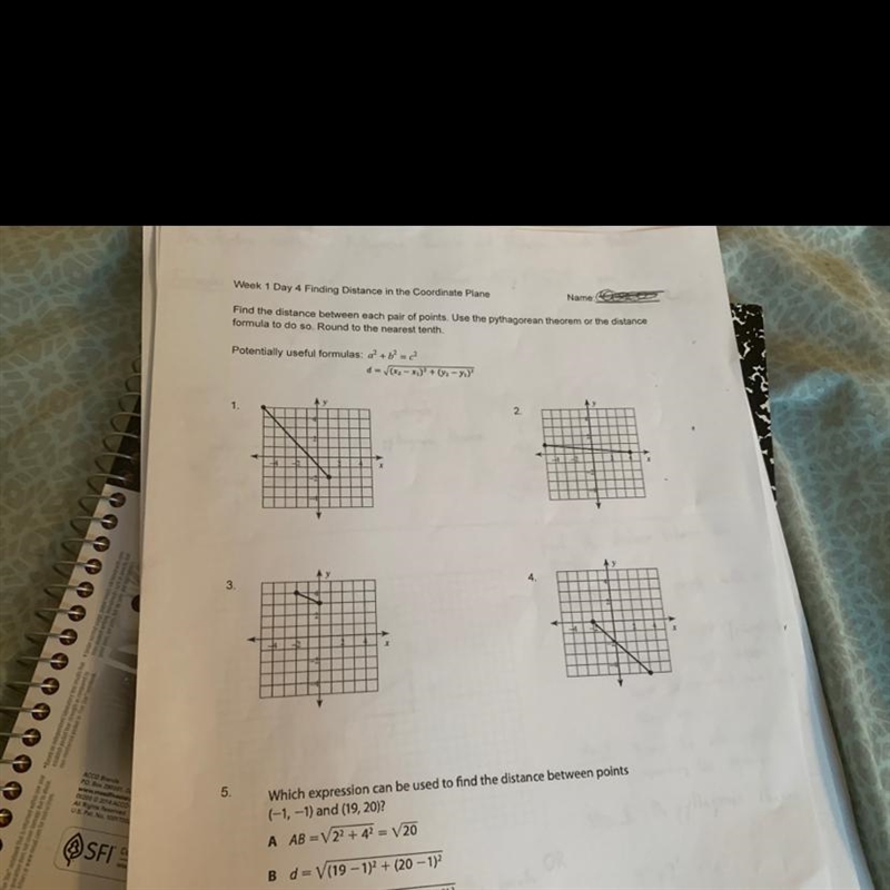 I need help on 1, 2, 3 ,4 please! This is due today-example-1