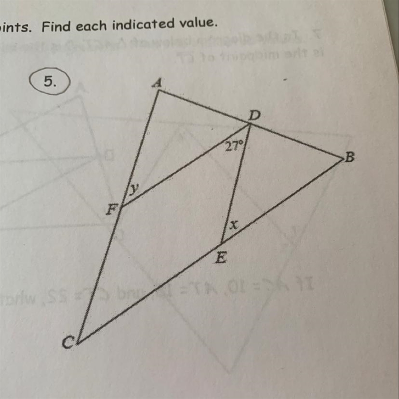 Find each length of the triangle-example-1