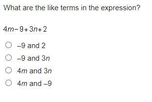 What are the like terms in the expression?-example-1