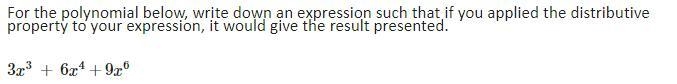 Help asap For the polynomial below, write down an expression such that if you applied-example-1