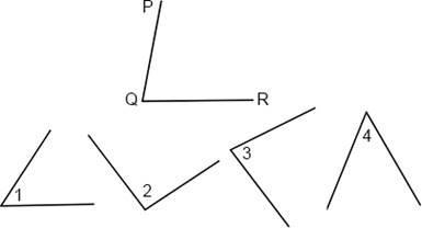 Identify an angle that's congruent to ∠PQR in the given figure. answers : A) ∠3 B-example-1