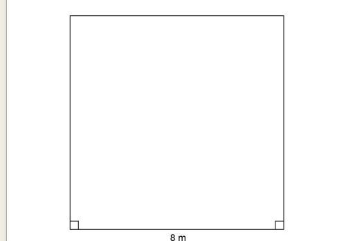 QUESTION 4 What is the area of the square in square meters and square centimeters-example-1