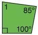 What is the measure of 1? 95° 90° 80° 85°-example-1