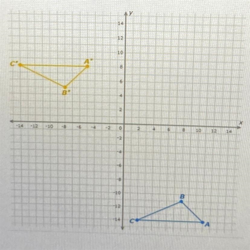 Which sequence of transformations will verify that a) ABC and A'B'C' are congruent-example-1