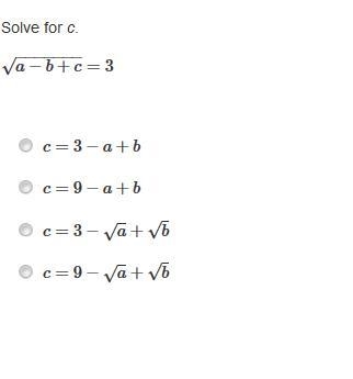 Solve for c. Solve for x. Solve for c. Solve for x. Solve for x.-example-3