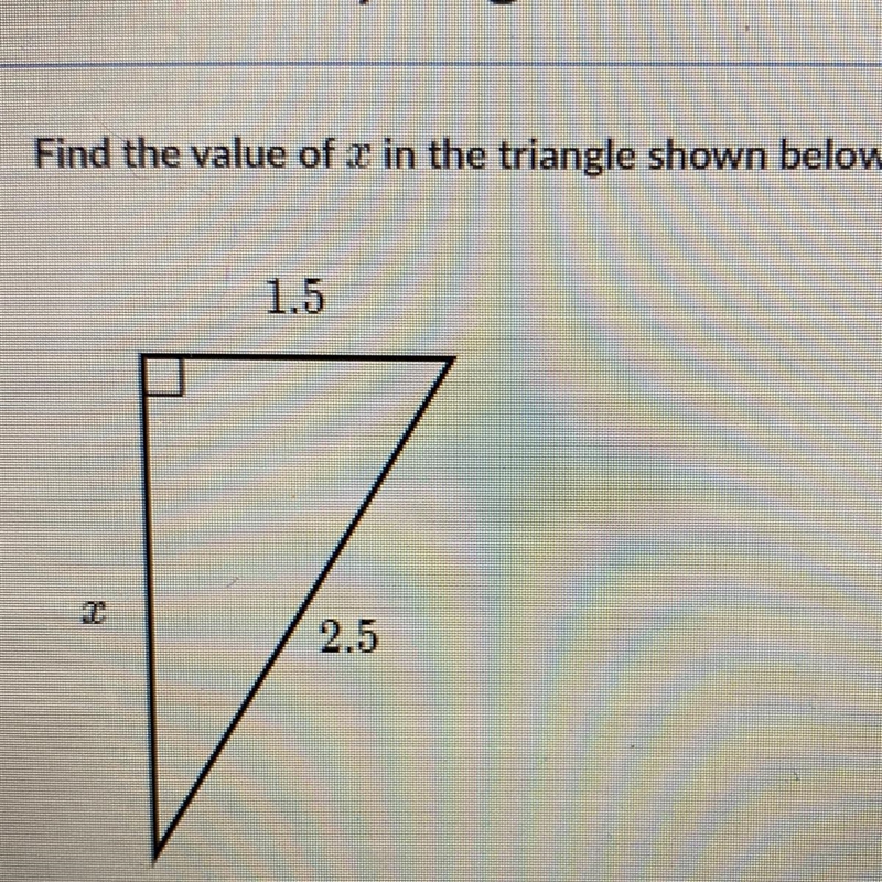 Okay I’m good at right triangles and Pythagorean theorem but I don’t know about is-example-1