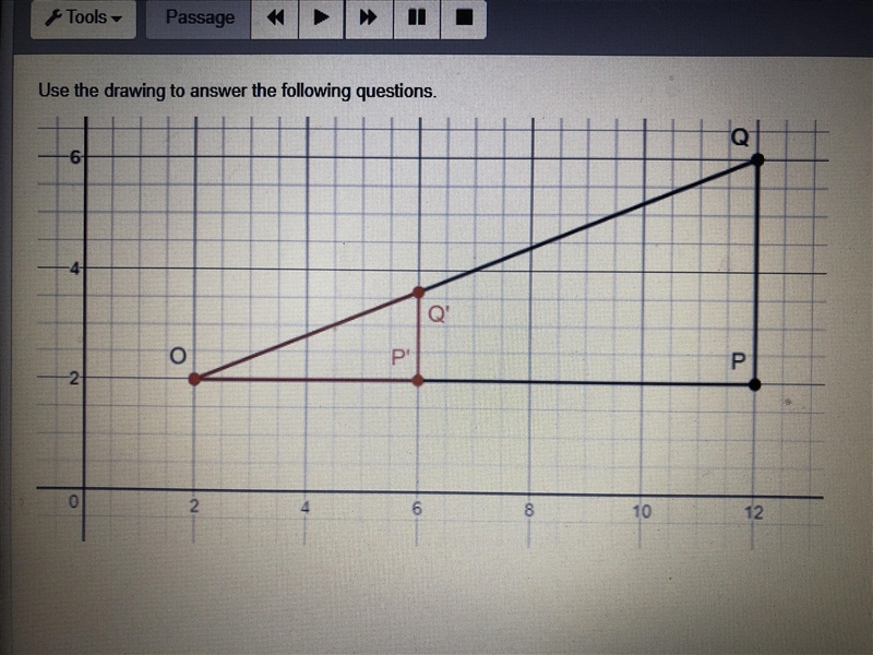 Hey I really need help, like rn!!! What is the scale factor of the triangle dilated-example-1