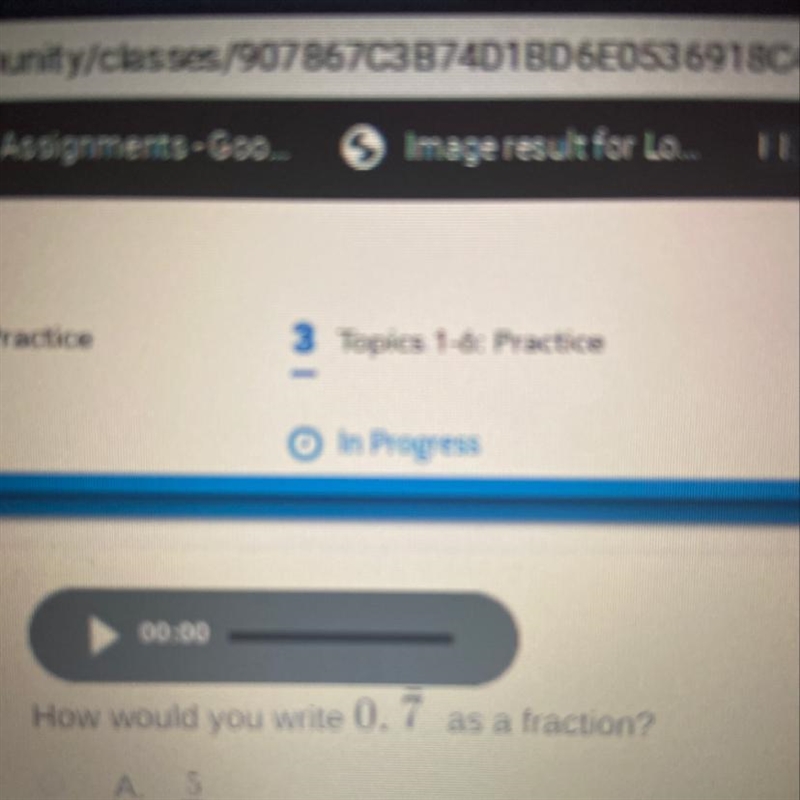 How would you write 0.7 as a fraction-example-1