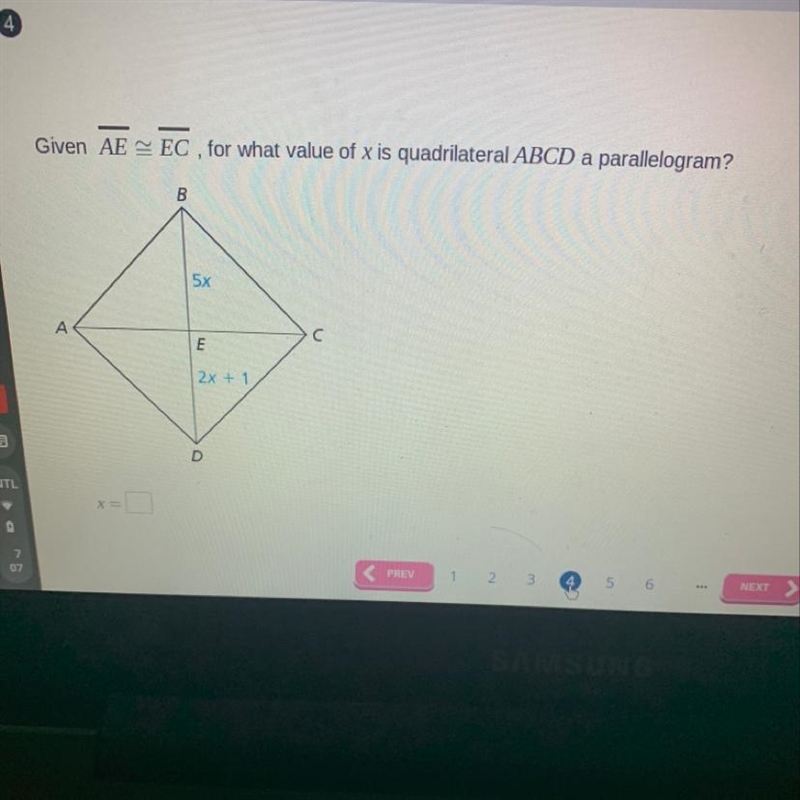 What does x equal in this question-example-1