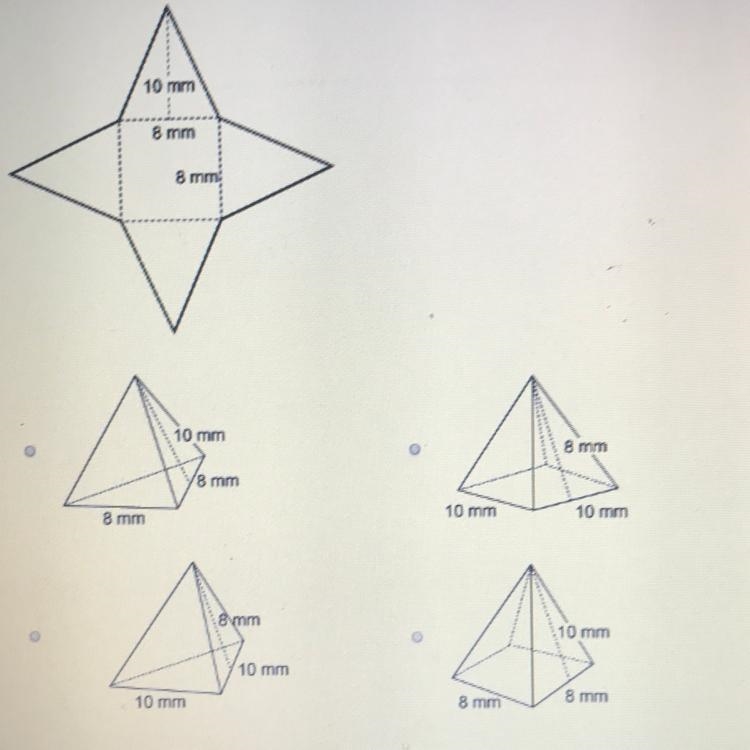 Which figure can be formed from the net? helpp !!-example-1