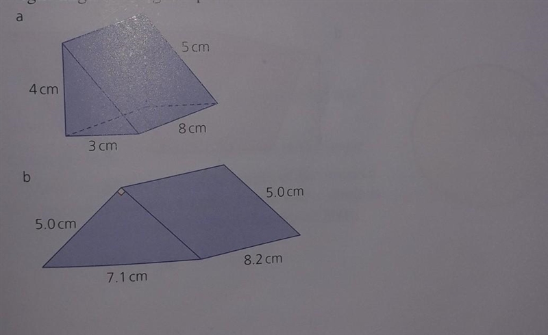 Calculate the volume and total surface area​-example-1